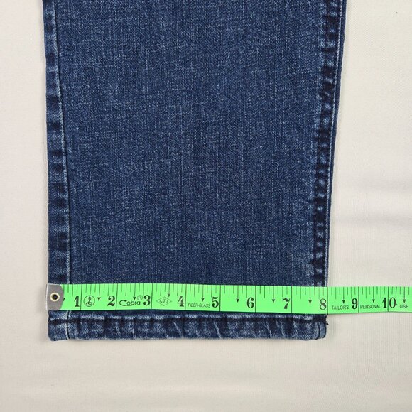 TK Axel Slim Bootcut Jeans Men’s 32x32 Blue Double Back‎ Pockets Stretch Denim - Picture 9 of 13